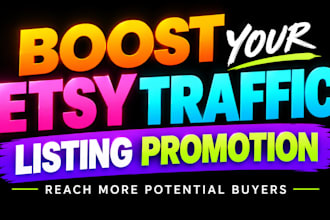 do etsy listing promotion to boost etsy traffic