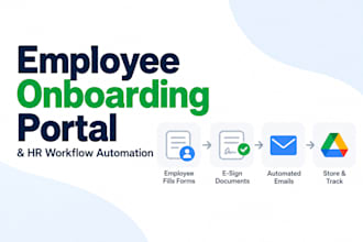 build an automated employee onboarding portal and HR workflow