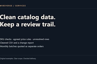 clean and validate your ecommerce product CSV files