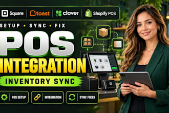 setup square pos toast pos clover pos shopify pos integration inventory sync fix