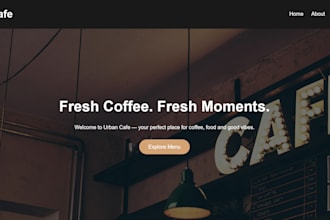 create a professional responsive website using HTML CSS and javascript  webpage