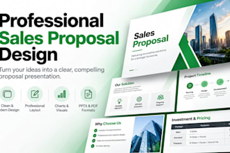 design a professional b2b sales proposal