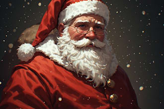 craft santa claus character portraits