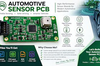 design automotive sensor pcb,vehicle monitoring, pressure, temperature