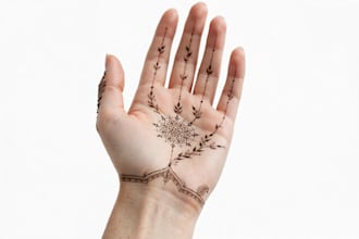 design modern mehndi and henna art