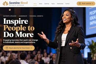 design wix motivational speaker website keynote speaker public speaker website