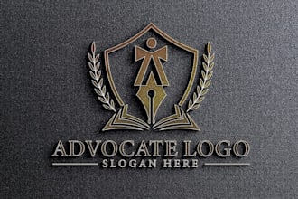 design modern legal, lawyer, attorney logo with copyrights