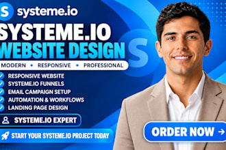 build systeme io sales funnel systeme io landing page systeme io website expert