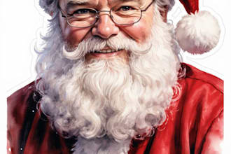 create a custom santa portrait