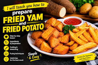 teach you how to prepare fried yam and potatoes