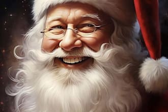 create a unique santa claus illustration