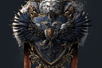 create an epic fantasy faction crest for your rpg or world
