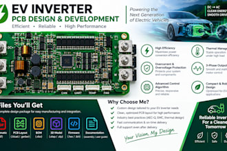 design ev motor controller pcb, bldc driver, pmsm inverter, and motor control