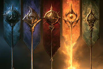 create a unique fantasy emblem for your faction, house, or guild