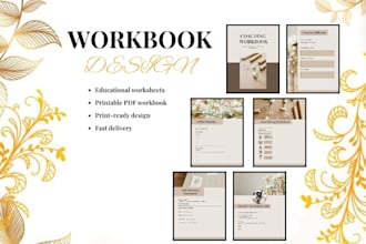 design a professional and creative workbook for you