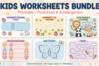 do tracing colouring worksheets for kids