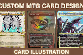 design custom mtg card mtg alter tcg trading card fantasy card art commander edh