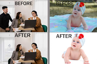 remove background and person in photoshop