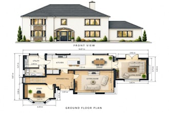 do floor plan redraw autocad PDF sketch to dwg residentisl architectural plans