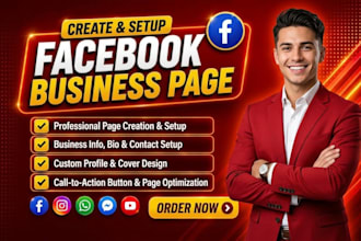 create and professionally set up your facebook business page