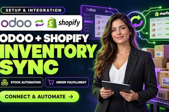 setup odoo shopify inventory sync stock automation order fulfillment integration