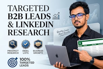 build a targeted b2b decision maker email list using linkedin