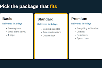 build an online booking system for your website