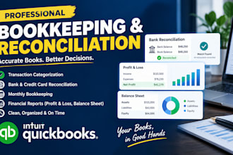 do quickbooks bookkeeping bank reconciliation and cleanup