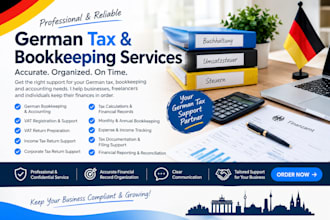 do german tax, bookkeeping, german vat, tax return, income tax, corporate tax