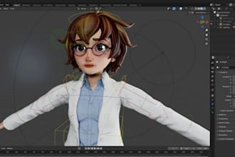2d 3d model rig fix character add 52 arkit blendshape blender c4d cc4 cc5 iclone
