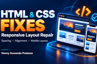 fix HTML CSS bugs and responsive layout issues
