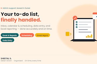 your reliable virtual assistant for admin and excel support