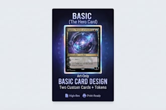 design custom mtg cards, tcg card art, and commander edh tokens