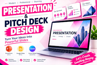 design modern business and sales presentation