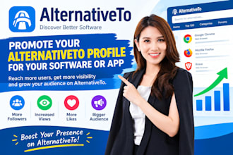 do alternativeto profile promotion for your software or app