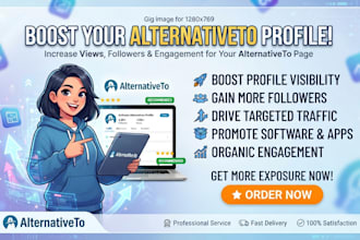 promote your alternativeto profile to increase views and followers