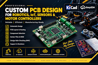 design custom pcb for robotics iot sensors and motor controllers