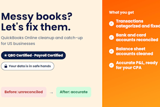 do bookkeeping cleanup work for your books