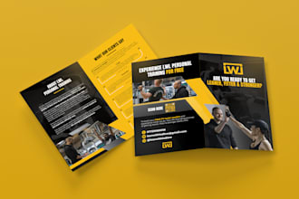 design a bifold or trifold brochure