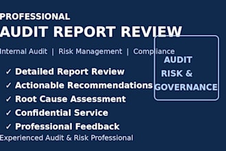 review and improve audit reports