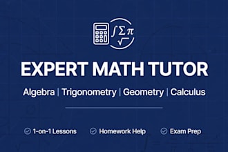be your expert math tutor for algebra and geometry