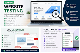 manually test your website