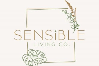 design a natural and professional herbal logo for your brand