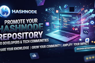 promote your hashnode repository to developers and tech communities