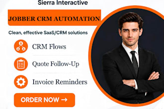 setup jobber automation jobber quote follow up jobber invoice reminder CRM flows