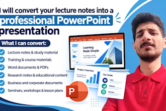 convert your lecture notes into a professional powerpoint presentation