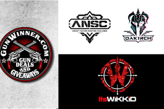 create a professional army, navy, air force and military logo
