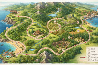 design custom vacation itinerary, and travel route maps