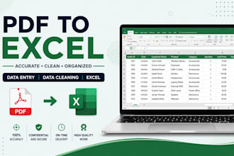 convert PDF to excel and clean your data