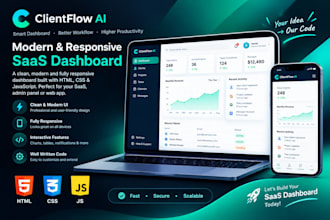 build a custom javascript dashboard with HTML and CSS